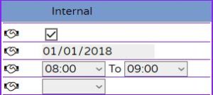 Create edit or cancel Meetings inside order internal part